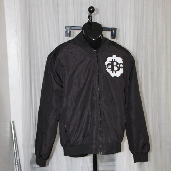 Everybody Eats Royal Blue and Black reversible bomber. - Picture 6 of 8